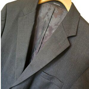 Dark Charcoal Gray JOSEPH & FEISS Wool Sport Coat Blazer Suit Jacket sz48S